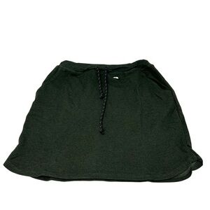 Sundry for Evereve Skirt Dolphin Hem Green Drawstring Waist Skirt Size M